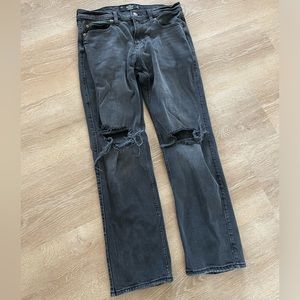 Mens washed black Hollister jeans